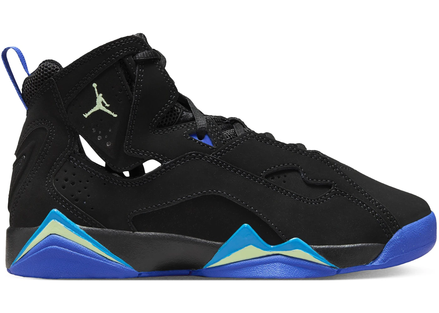 Jordan True Flight Black Hyper Royal Photo Blue Barely Volt (GS