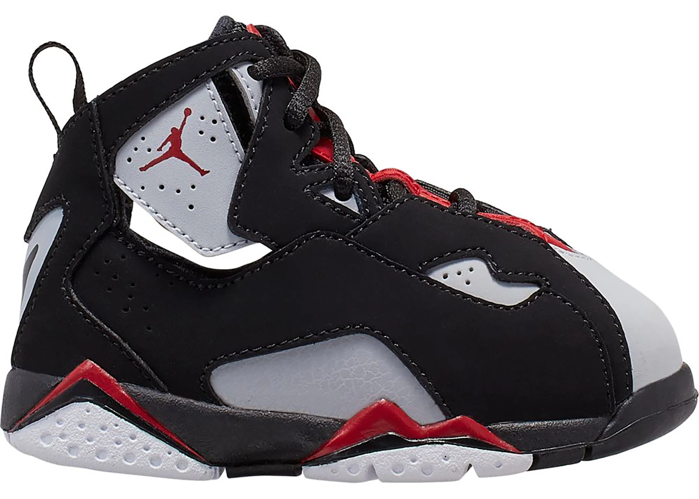 Jordan True Flight Black Varsity Red Wolf Grey TD Toddler