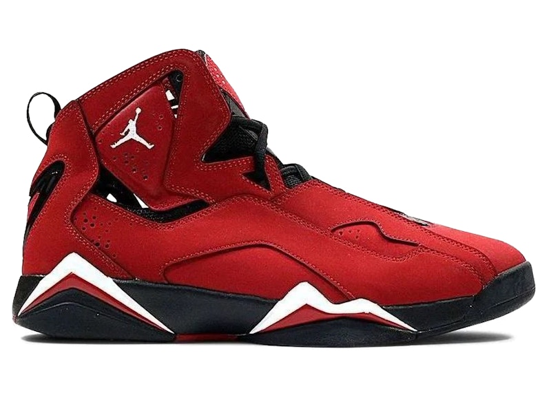 jordan true flight black gym red
