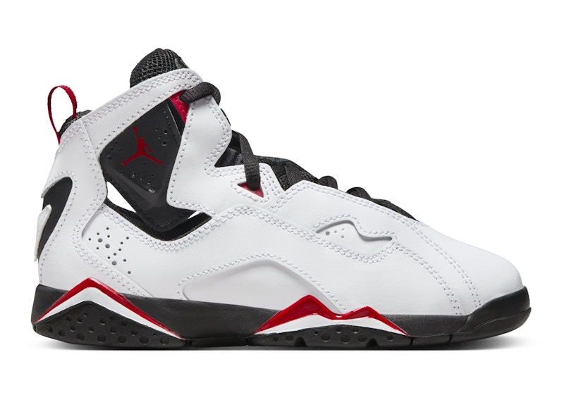 Pre-owned Jordan True Flight Sneakers In White/black/varsity Red