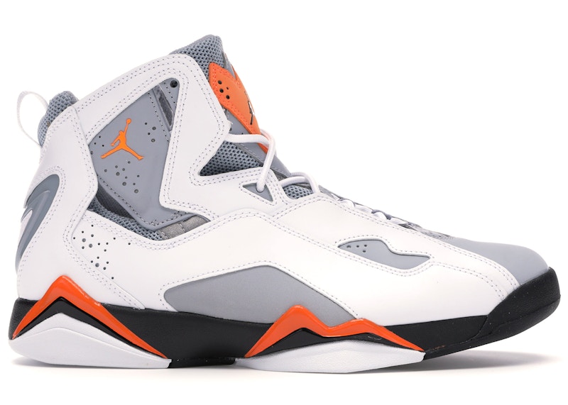 grey orange and white jordans