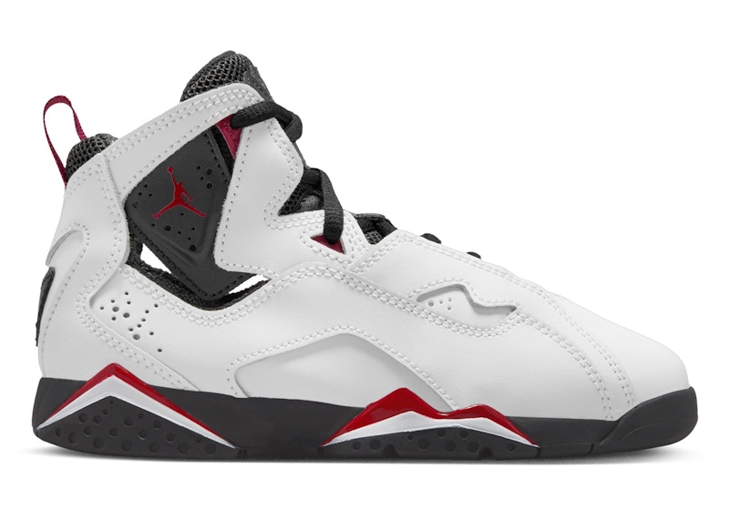 Pre-owned Jordan True Flight Sneakers In White/varsity Red/black