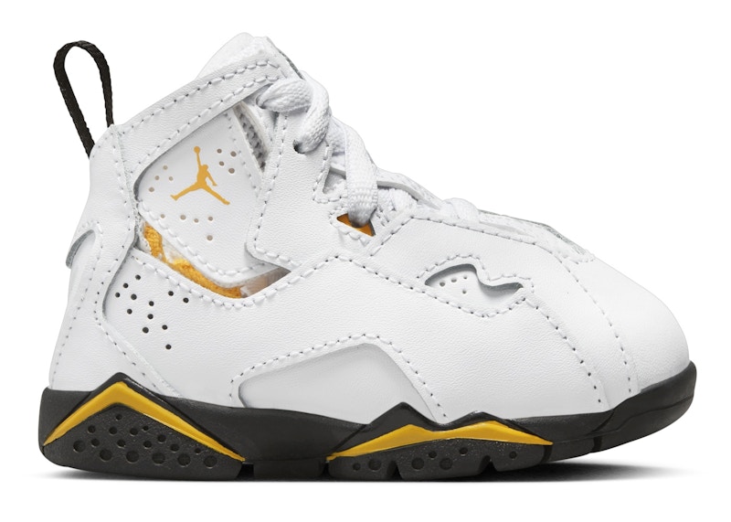 Pre-owned Jordan True Flight Sneakers In White/yellow Ochre/black