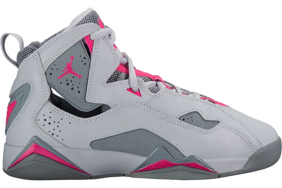 Jordan True Flight Wolf Grey Deadly Pink GS Kids 342774 018 US