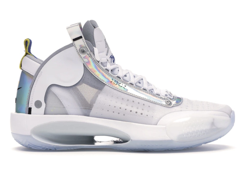 Jordan XXXIV White Metallic Silver 