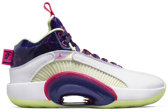 Jordan XXXV Luka Blanco Deep Azul real Azul Rosa Blast Multi-Color (para escolares)