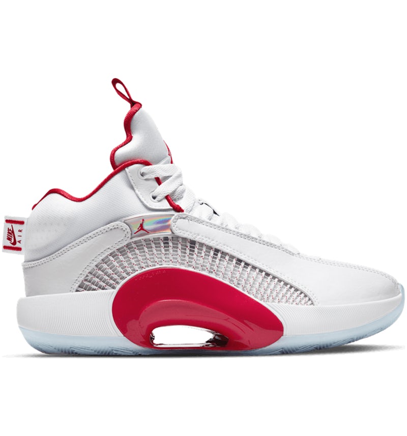 Jordan XXXV White Fire Red (GS) CQ9433-100 US
