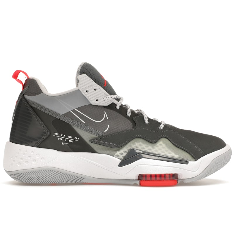 Jordan Zoom 92 Dark Smoke Grey Gym Red Men's CK9183-005 US