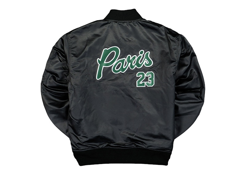 Air Jordan x Paris Saint-Germain MA-1 Bomber Jacket Black/Pine