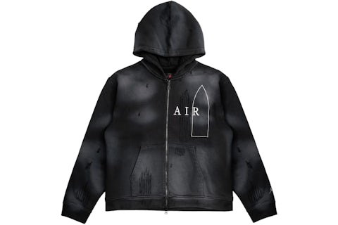 Donna Jordan Felpa Jordan Grigia Felpa In Fleece Con Cappuccio Dri