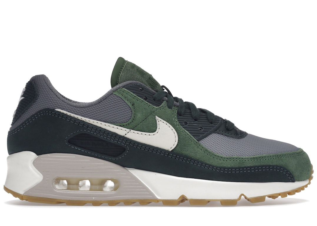 Pre-owned Nike Air Max 90 Prm Pro Green Pale Ivory In Pro Green/pale Ivory-forest Green