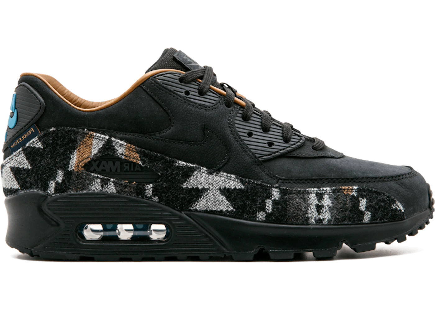Nike Air Max 90 Pendleton Black Men s 825512 004 US