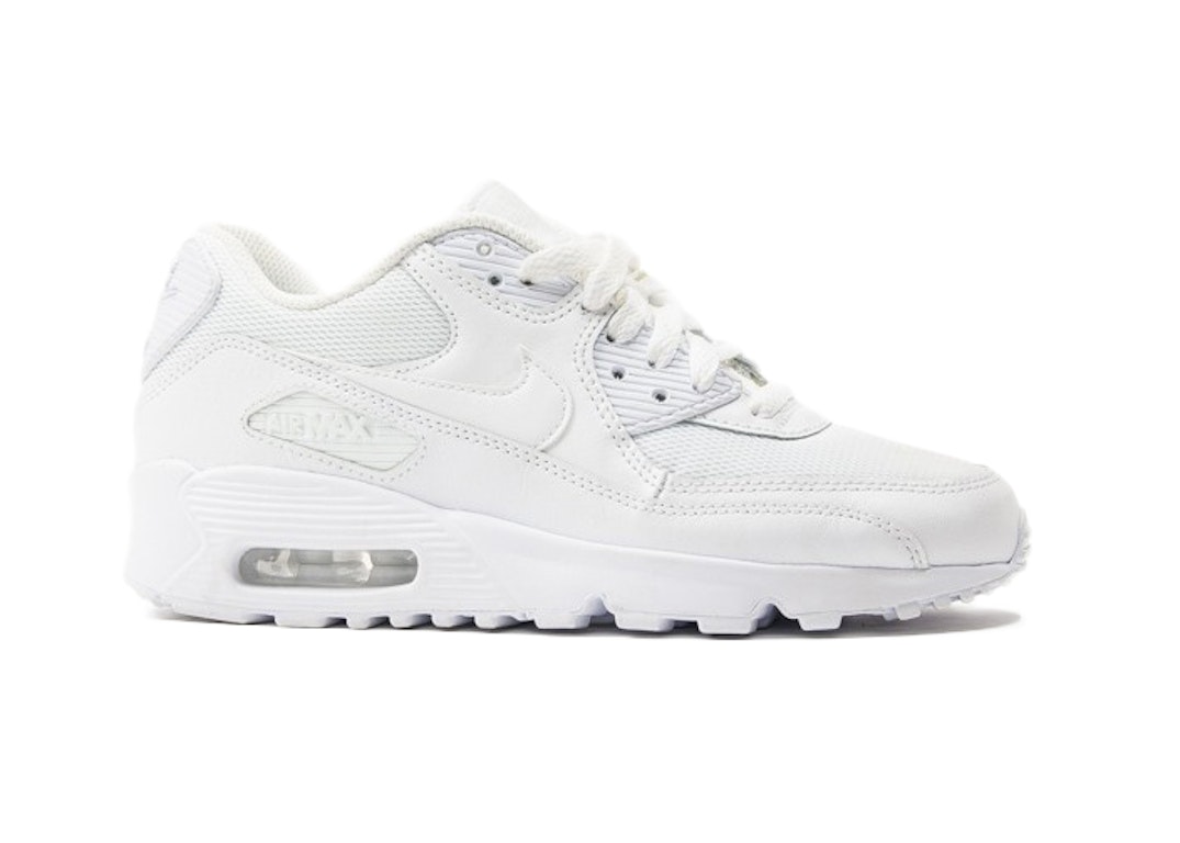 Pre-owned Nike Air Max 90 White Mesh (gs) In White/white