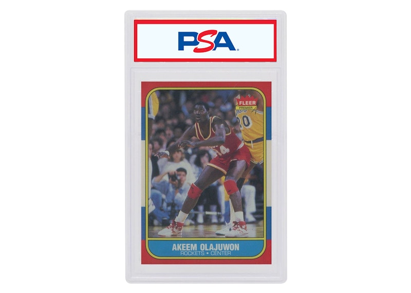 Akeem Olajuwon 1986 Fleer Rookie #82 (PSA ou BGS Graded)