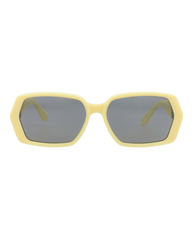 Women's Alaia SquareFrame Recycled Acetate Sunglasses in Yellow Yellow Grey (Aa0082S/30015371/004)