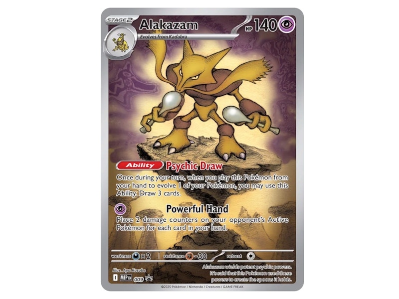 Alakazam 2025 Pokmon Scarlet & Violet Mega Evolution Promos Promo Rare 9  Ungraded - 2025 - US