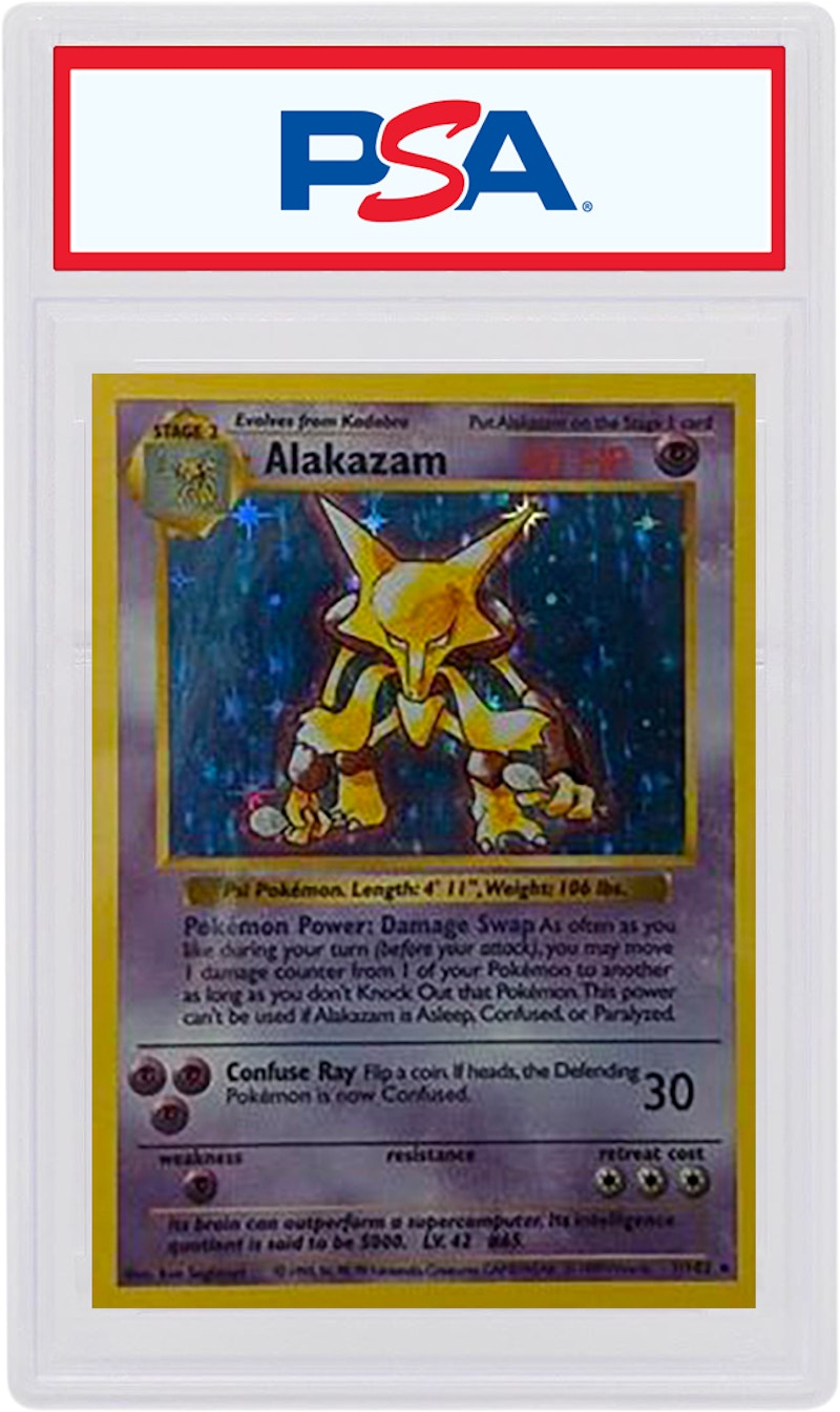 Alakazam-Holo 1999 Pokemon TCG Base Set Shadowless #1/102 - 1999 - US