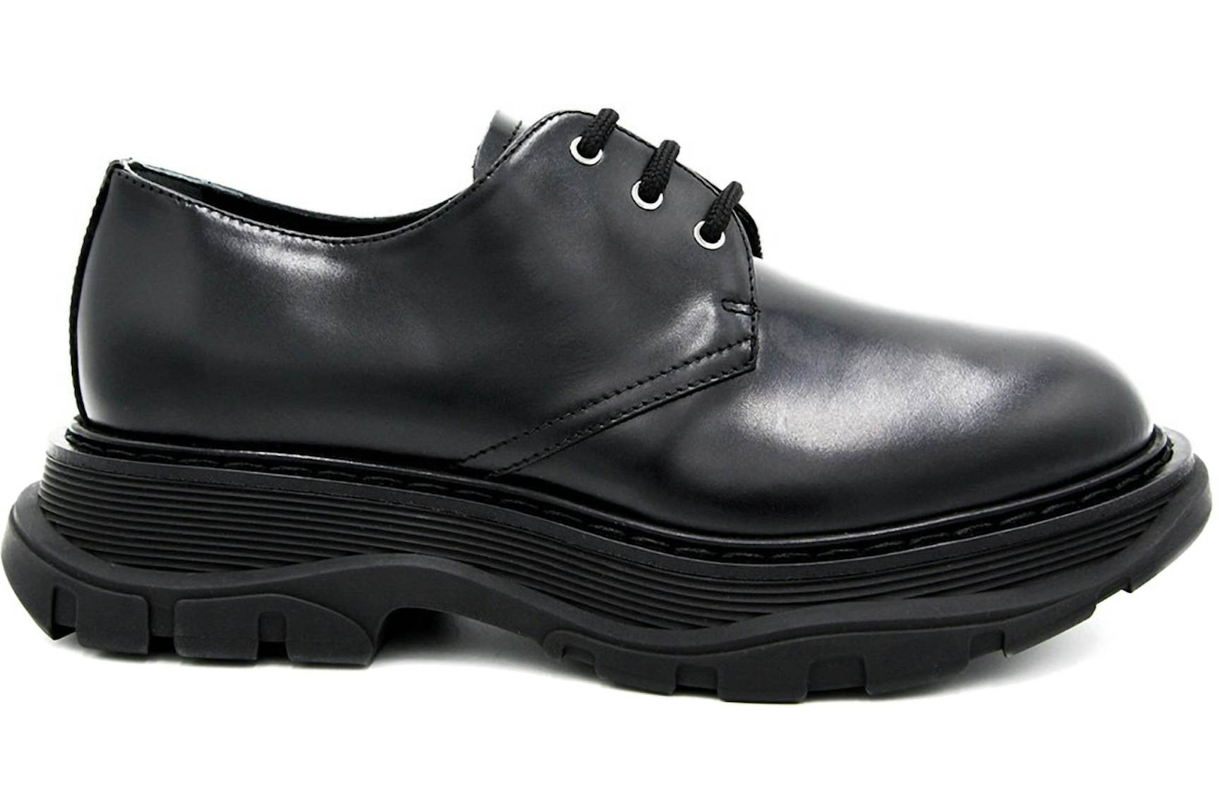 Alexander McQueen Chunky Sole Lace-Up Shoes Black Men's - 604255 WHXH0 1000 - US