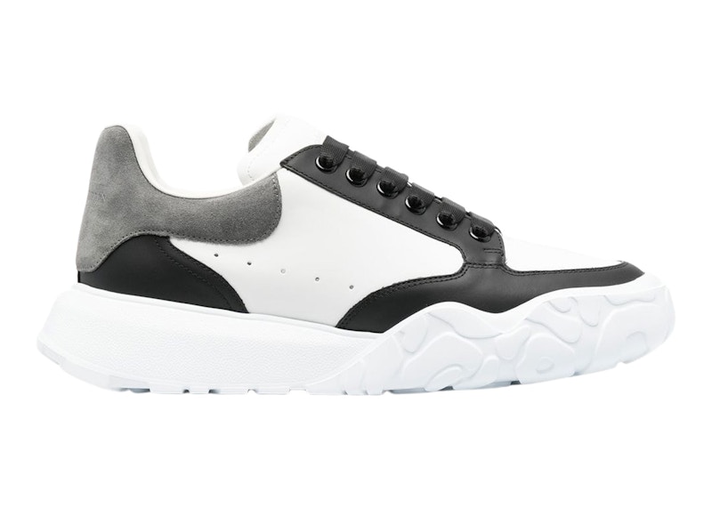 Alexander mcqueen trainers mens black 2024 and white