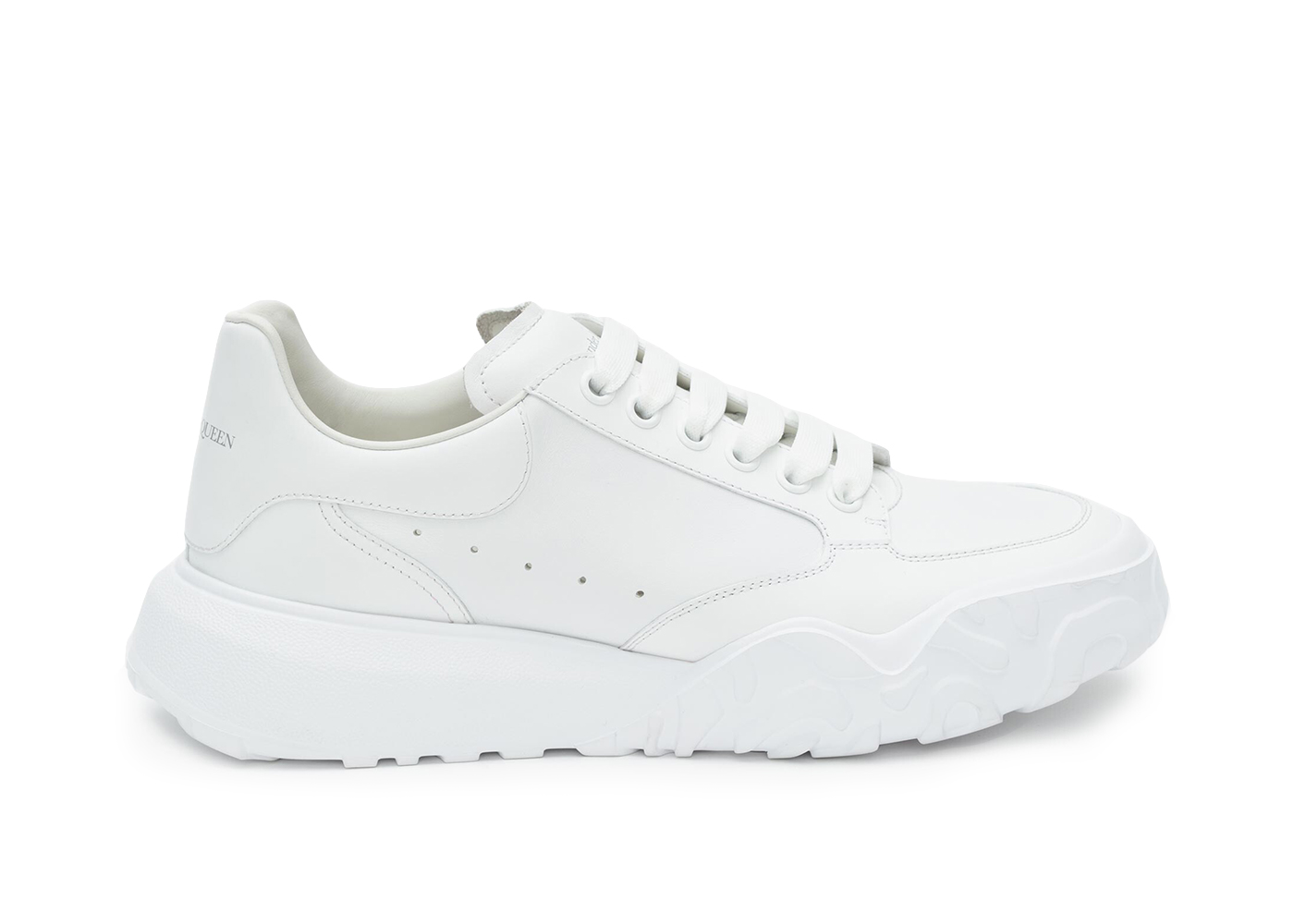 Alexander McQueen Court Trainers White Leather
