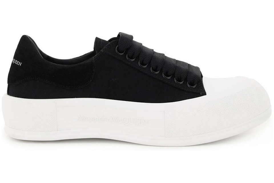 Alexander Mcqueen Deck Skate Plimsoll Lace Up Black W 654593w4mv71070 Alexander Mcqueen Deck Skate Plimsoll Lace Up Black W 654593w4mv71070