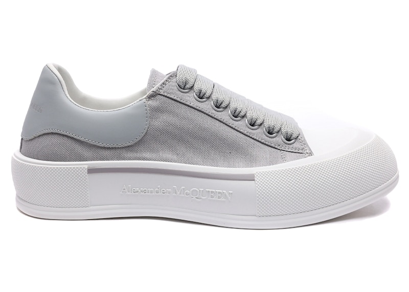 人気特価激安 Plimsoll Skate Deck McQueen Alexander Lace-Up Grey Lilac 靴