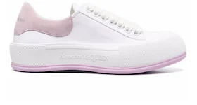 Alexander McQueen Deck Skate Plimsoll Lace-Up White Pink (Women's)