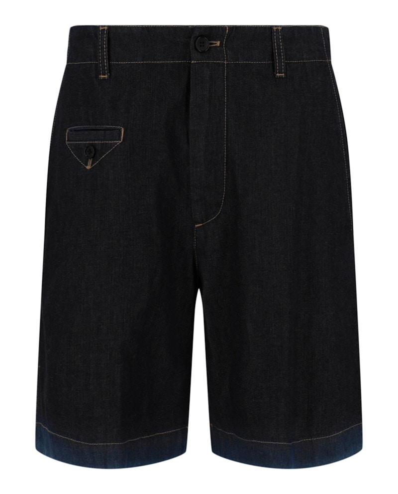 Pre-owned Alexander Mcqueen Men's Shorts In Denim Blue