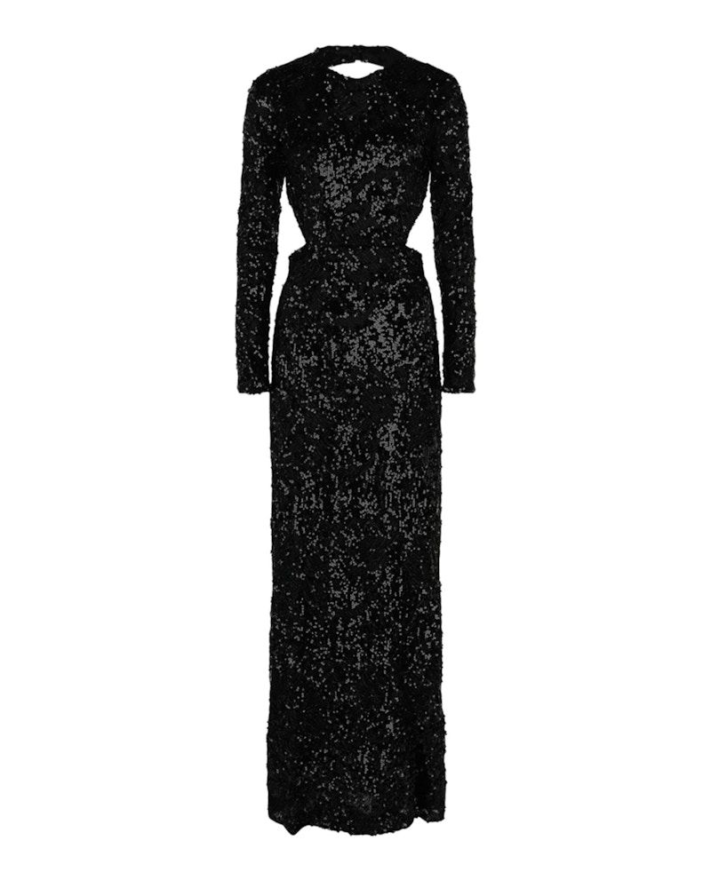 green emerald velvet dress 90's Alexander McQueen Floral Embroidered Knit Dress – The Buis main image 0