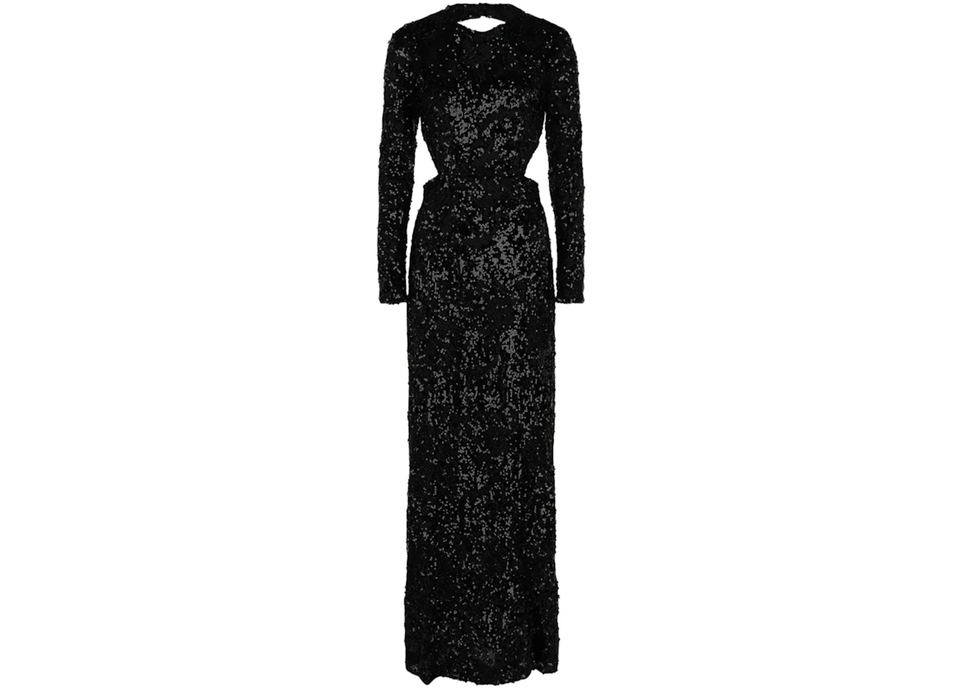 Alexander McQueen Embroidered Sequin Gown With Cutout Detail Black - US Alexander McQueen Embroidered Sequin Gown With Cutout Detail Black - US