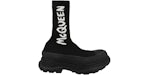 Alexander McQueen Graffiti Knit Tread Slick Boot Black