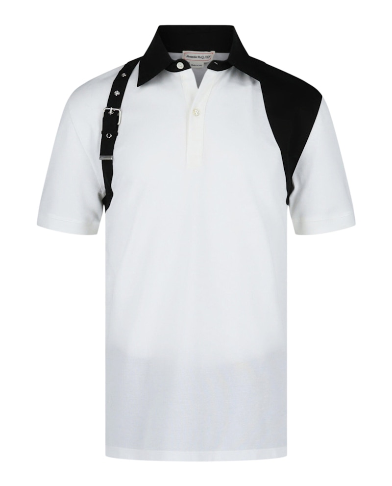 Alexander McQueen　ハーネスデザイン　ポロシャツ Alexander McQueen Harness Polo Shirt White Men's - US