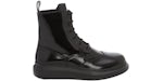 Alexander McQueen Hybrid Chelsea Lace up Boot Black