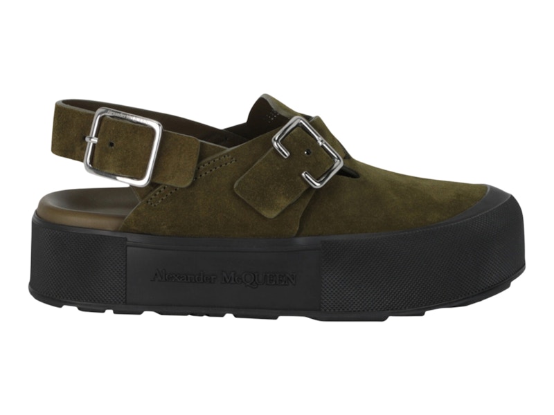 Alexander McQueen New Micmac Clogs Khaki Men's - 735803-WHXK5-3327