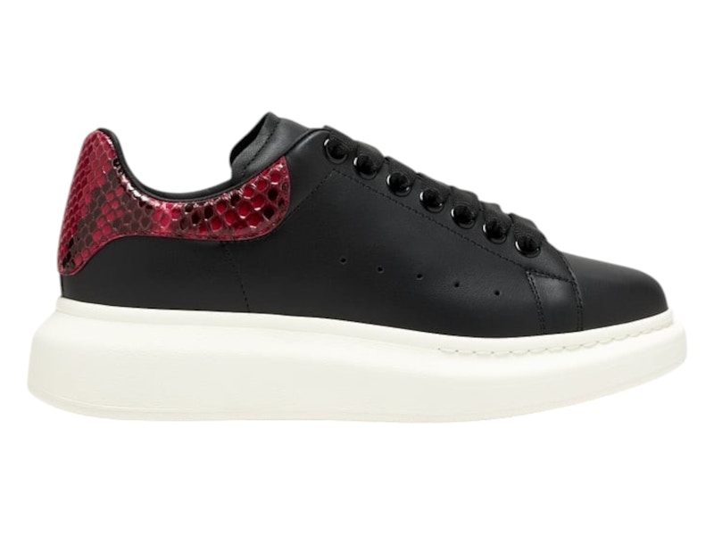 【お試し価格！】 Red Black Oversized McQueen Alexander Python (Women's Print 絵画