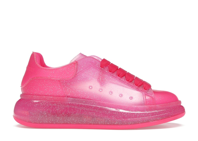 Pre-owned Alexander Mcqueen Oversized Glitter (women's) Sneakers In Bright Pink