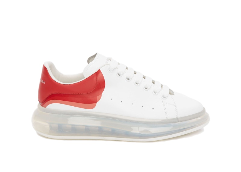 Alexander mcqueen best sale white red sneakers