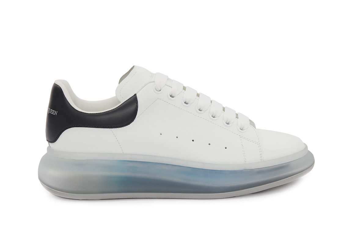 Pre-owned Alexander Mcqueen Oversized Clear Sole White Navy Blue In White/navy Blue