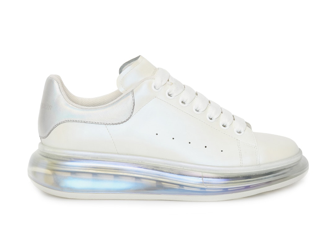 Pre-owned Alexander Mcqueen Oversized Clear Sole White Pearl