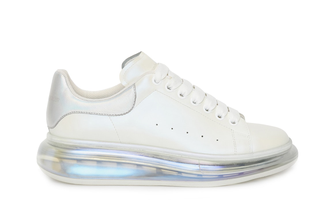 Pre-owned Alexander Mcqueen Oversized Clear Sole White Pearl