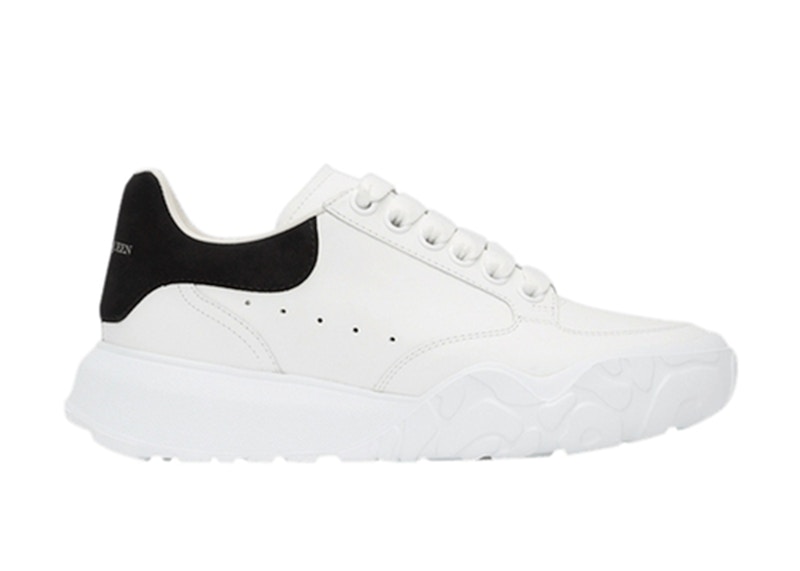 Alexander McQueen Oversized Court Trainer White Black Women s 633915WIA9A9061 US