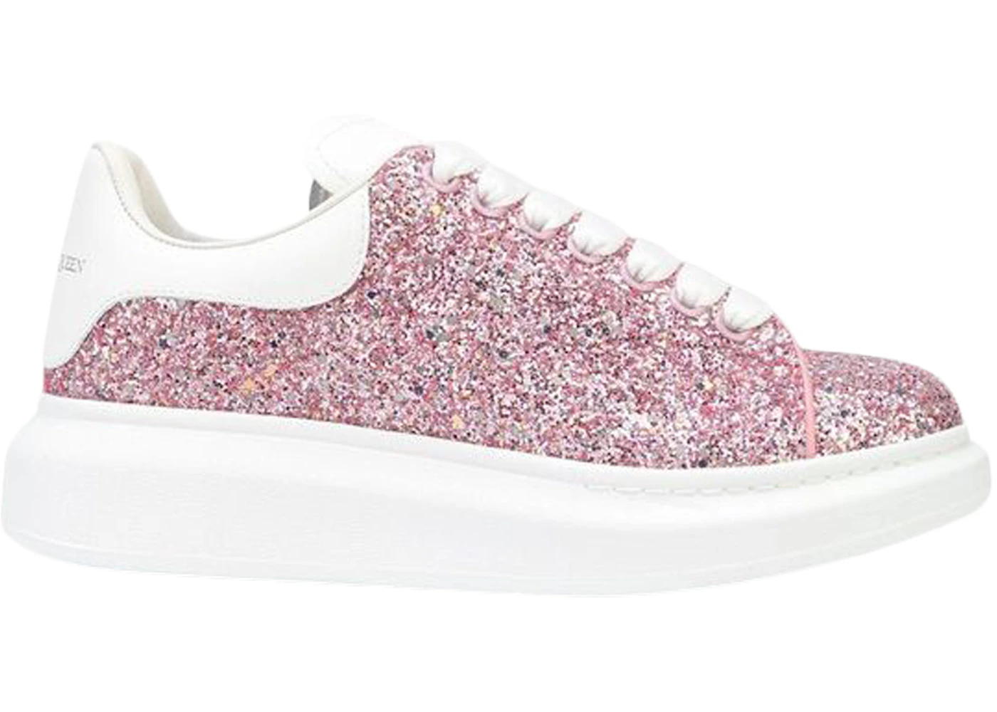 Alexander McQueen Oversized Fuchsia White Glitter (Women's) - 621062W4RN15686 - US