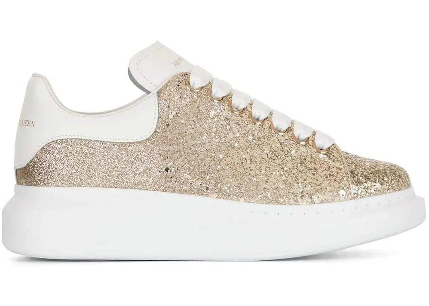 Alexander McQueen Oversized Gold Glitter (Women's) - 621062WHVK19962 - US