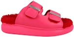 Alexander McQueen Oversized Hybrid Slides Pink Silver (Women's)