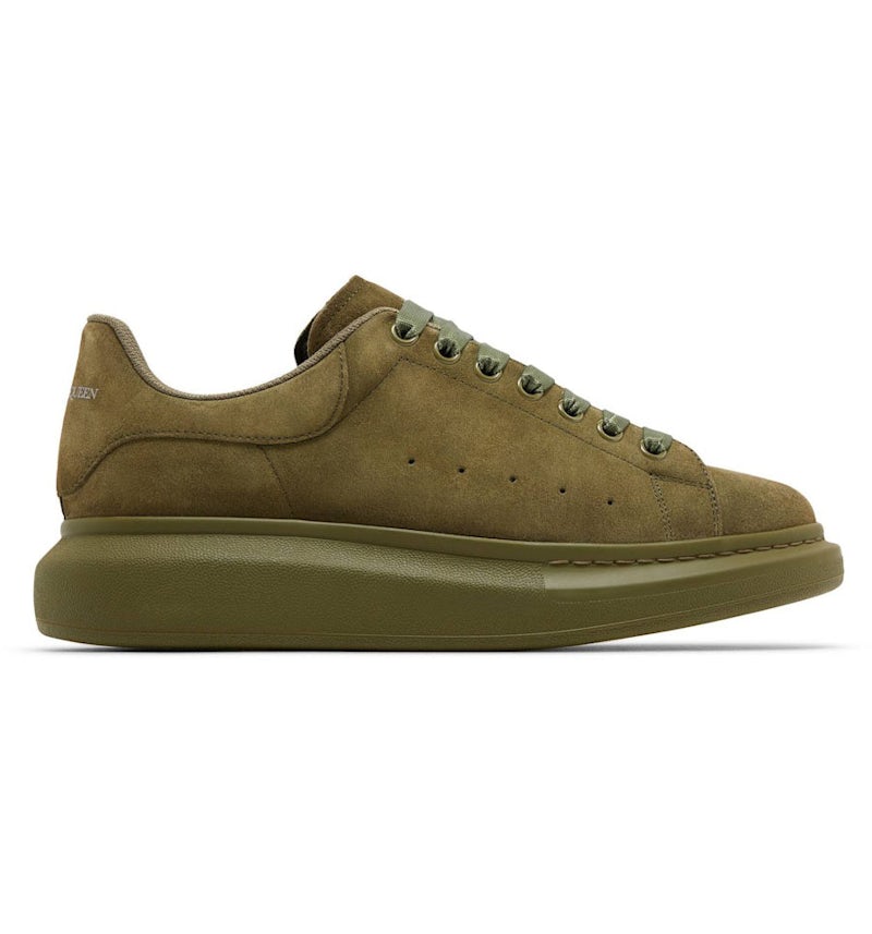 Suede Sneakers Alexander Mcqueen Shoes Olive Green Alexander
