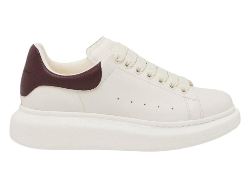 Pre-owned Alexander Mcqueen Men's Oversized Off Sneakers In White/bordeaux In Multi