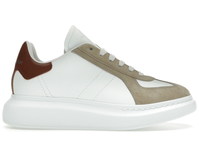 Pre-owned Alexander Mcqueen Men's  Oversized Retro Sneakers In White/sand In Multi