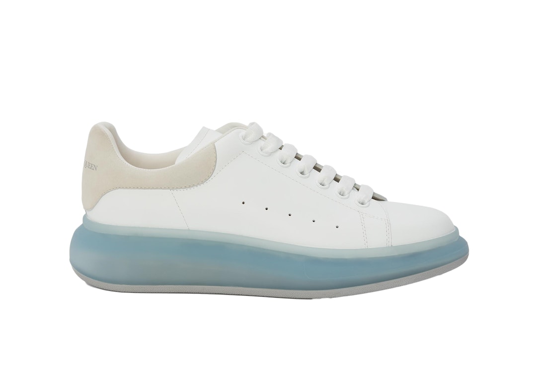 Pre-owned Alexander Mcqueen Oversized White Blue Sole In White/blue