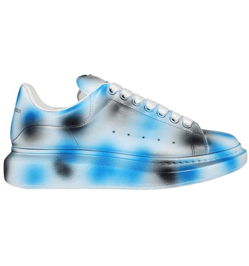 Alexander McQueen Oversized White Blue Spray Paint Men's - 730083WICW18912 - US