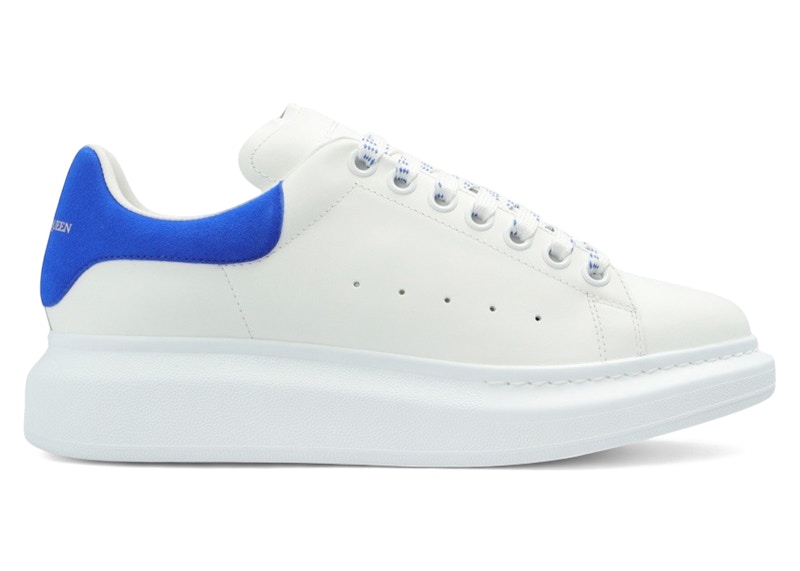 Alexander McQueen Oversized (Women's) Sneakers in White/Electric Blue